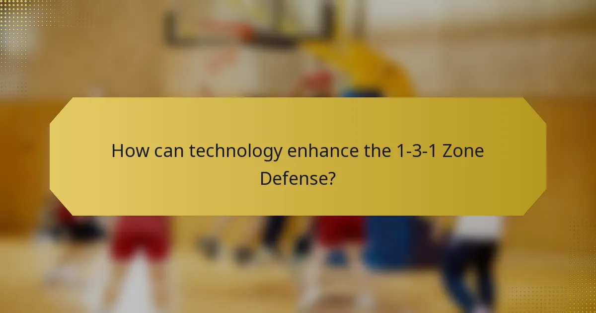 How can technology enhance the 1-3-1 Zone Defense?